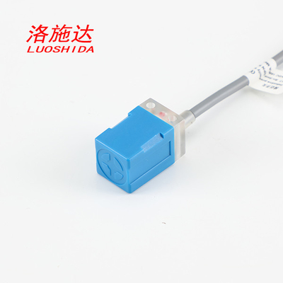 Square Rectangular Inductive Proximity Sensor High Speed ABS Blue Plastic For Motion Sensor