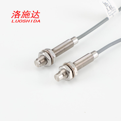 DC 3 Wire M8 Waterproof Stainless Steel Metal Face Cylindrical Inductive Proximity Sensor Switch