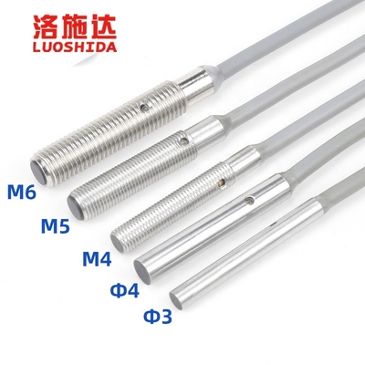 Small Size Inductive Proximity Sensor M3 / M4 / M5 / M6 Stainless Steel Housing