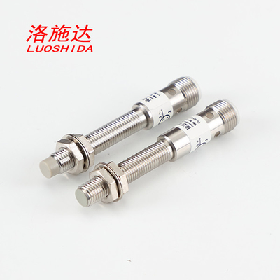 M8 Non Flush 6mm Long Distance Inductive Proximity Sensor DC 3 Wire With M12 Connector Type