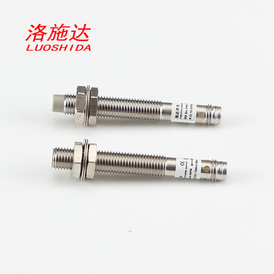 60mm Length Metal Tube Cylindrical M8 Inductive Sensor With M8 Pico Connector