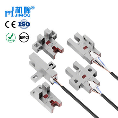 LUOSHIDA DC 4wires NO NC Slot Width 5mm Metal-shell Slot-type Photoelectric Sensor with 1 Meter PVC Cable
