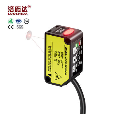 LUOSHIDA S400MN Laser Displacement Sensor 30-400mm High Precision Distance Measurement NPN Dual Output IP67 12-24V DC Retro