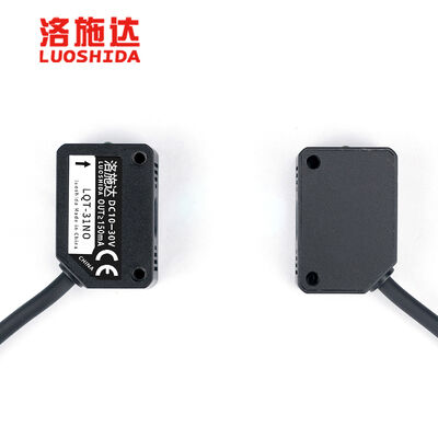 Q31 Through Beam Laser Sensor NPN NO NC 10-30VDC 500Hz 30M Range Optical Switch for Conveyor Tracking