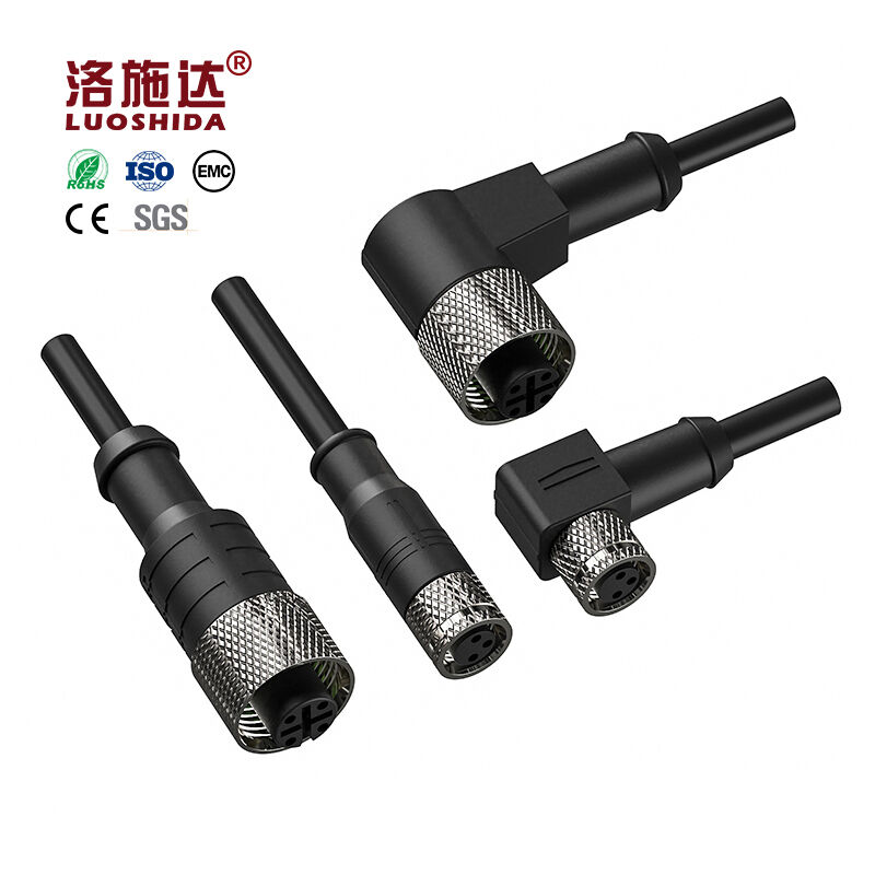 M12 4 pin connector cable standard 2 meters capacitive proximity sensor ...