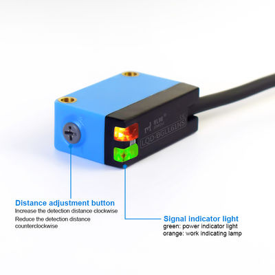 NPN PNP 30-100mm photo electric switch IP65 DC10-30V 4 wire BGLL61NS Laser Photoelectric Optical Sensors for NCN Machines
