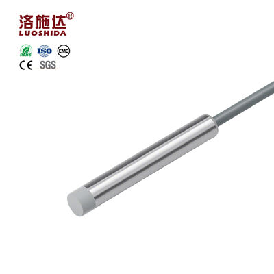 LUOSHIDA New Arrival Unshieled Unthreaded Tube 4mm Adjustable Sensing PNP SS D6.5 Capacitive Proximity Sensor Switch for CNC
