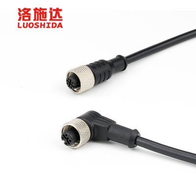 M30 4-Pin Inductive Proximity Sensor Connector NPN PNP Plug Type Cylinder Shape DC10-30V IP67 Flush Mounting Brass Nickel