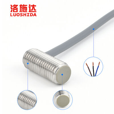 LUOSHIDA 24V DC Ultra Short Inductive Ranging Distance Industrial Proximity Sensor Switch Screw Installation M8
