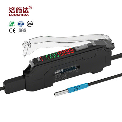 M4/M5/M6 Digital Laser Fiber Optic Sensor | 100mm | 0.5mm Spot | 10-30VDC | NPN/PNP Normally Open  Normally Closed