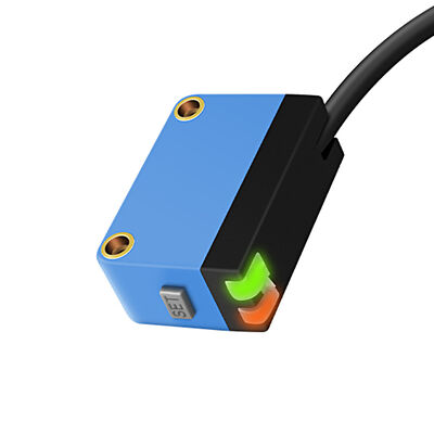 Square Flush Mounting Photoelectric Sensor NPN/PNP Output Diffuse Reflection Counter-Reflective Mirror