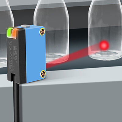 Square Flush Mounting Photoelectric Sensor NPN/PNP Output Diffuse Reflection Counter-Reflective Mirror