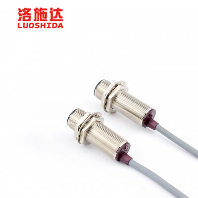 LUOSHIDA m8 m12 m18 Cylindrical Beam Laser Photoelectric Sensor PNP/NPN Output 10-30V Long Distance Nickel Plated Brass