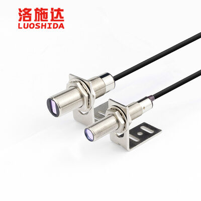 Nickel Plated M12 M18 Diffuse Laser Sensor for Object Detection Equipment with Tiny 2mm Light Spot