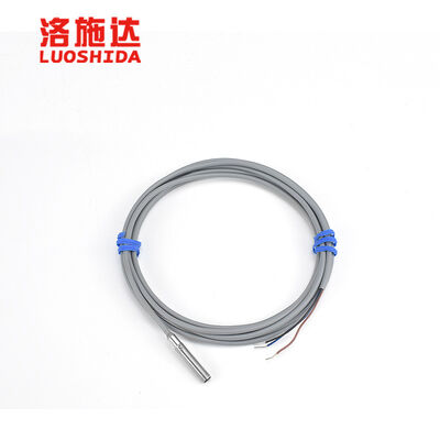 M6 Flush small Inductive Proximity Sensor IP67 Stainless Steel Housing Anti‑interference 2m Cable for Automated Metal Detection
