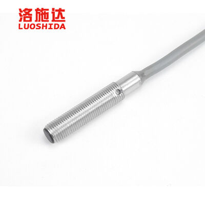 M6 Flush small Inductive Proximity Sensor IP67 Stainless Steel Housing Anti‑interference 2m Cable for Automated Metal Detection