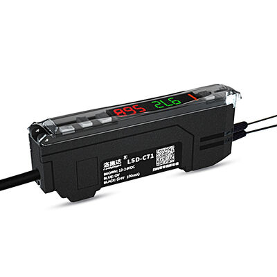 LUOSHIDA LSD‑C71 RGB Color Fiber Optic Amplifier Digital Dual Display Color Mark Sensor Amplifier 3 Detection Modes NPN PNP Normally Open Normally Closed For Color Identification Detection