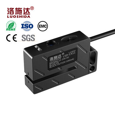 U‑Groove Label Gap Photoelectric Sensor 50μs Fast Response Transparent Opaque Label Detect NPN PNP Normally Open Normally Closed For Automatic Labeling Machine