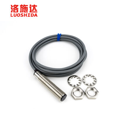 M12 M18 Metal Tube Diffuse Photoelectric Sensor, Adjustable Detection Range for Conveyor and Packaging Machines