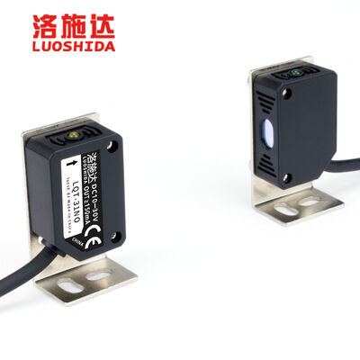Q31 Through Beam Laser Sensor NPN NO NC 10-30VDC 500Hz 30M Range Optical Switch for Conveyor Tracking