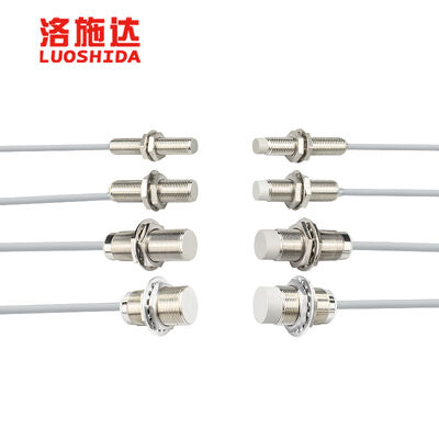 M8 M12 M18 M30 Cylindrical Inductive Proximity Sensor Flush Non-Flush 1.5mm-15mm Range NPN PNP NO NC 10-30VDC for CNC Spindle Origin Homing