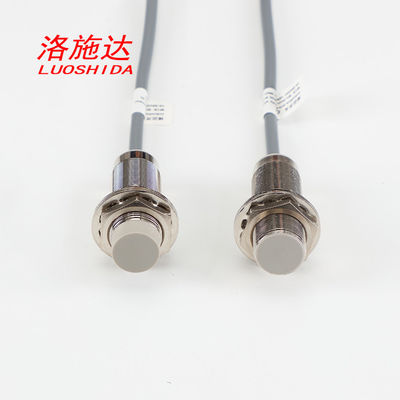 DC 3 Wire Metal Cylindrical M18 Inductive Proximity Sensor For Metal Detection