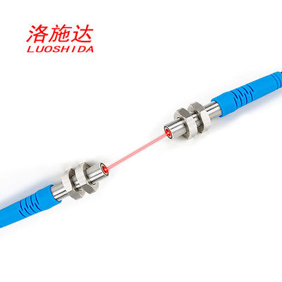 CE M6 Proximity Probe Sensor Small Spot Size Visible Light 660nm Cylindrical Through Beam