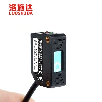 LUOSHIDA Square / Rectangle Laser Diffuse Sensor Q31 PBT Housing 10-30VDC